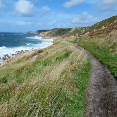 Coast Path running next to the sea