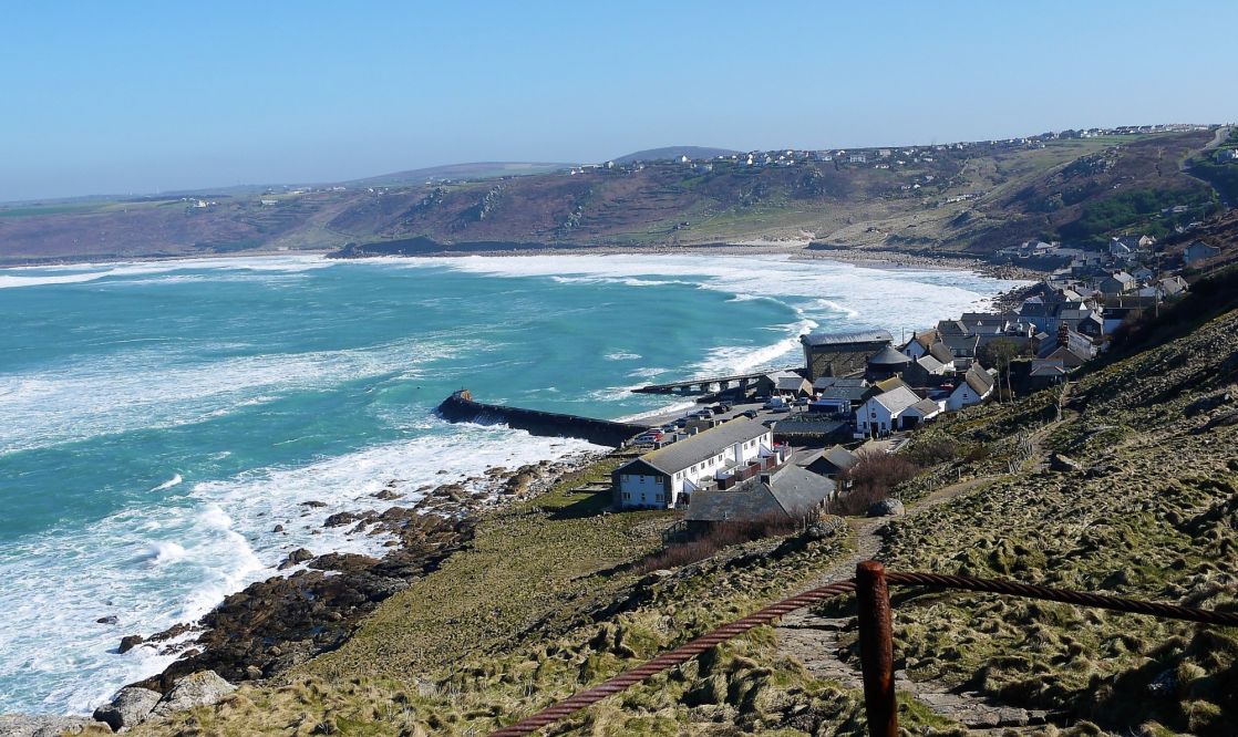 Sennen Cove winter scene