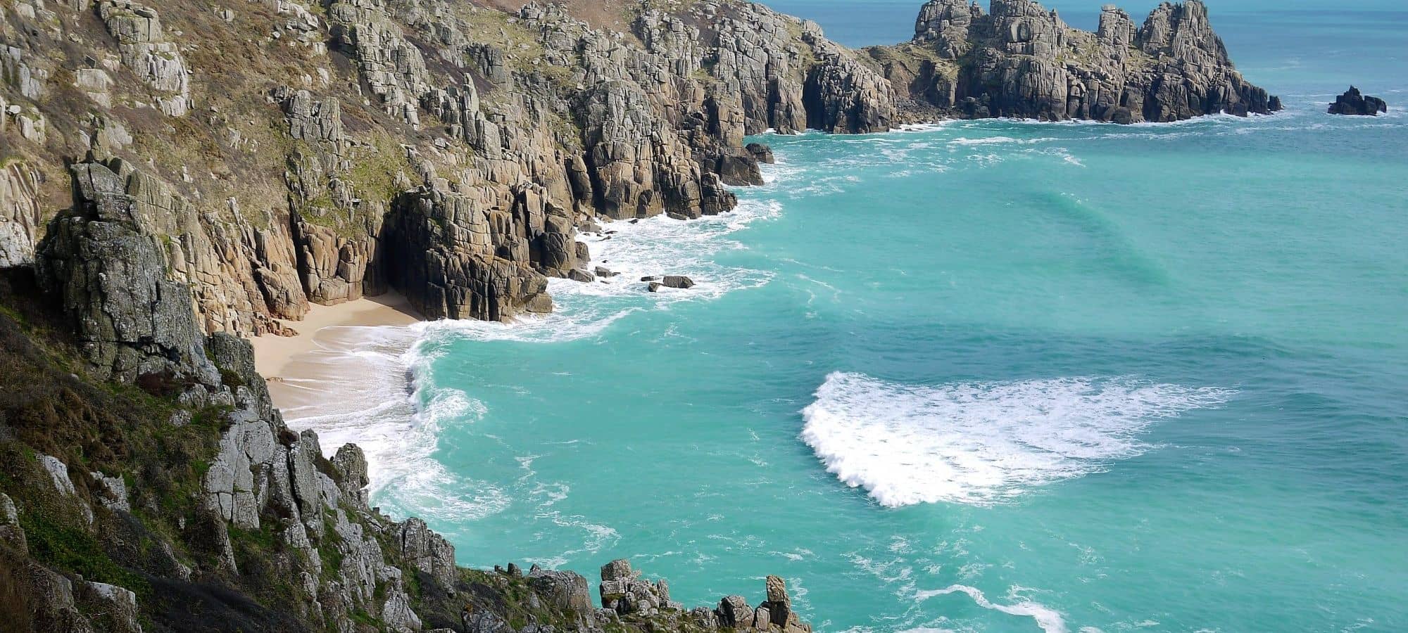 Porthcurno and Pedn Founder, West Cornwall
