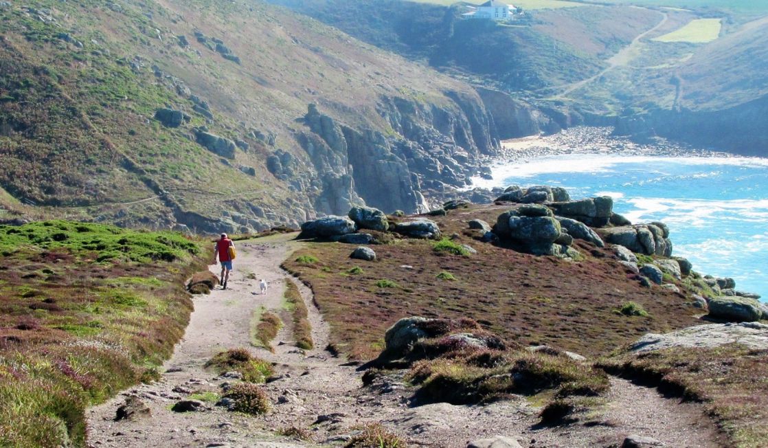 Nanjizal hiker - Cornwall