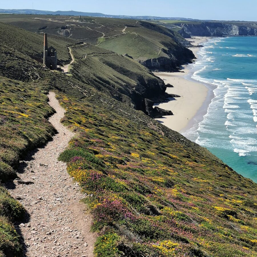 Cornwall coast path at its best