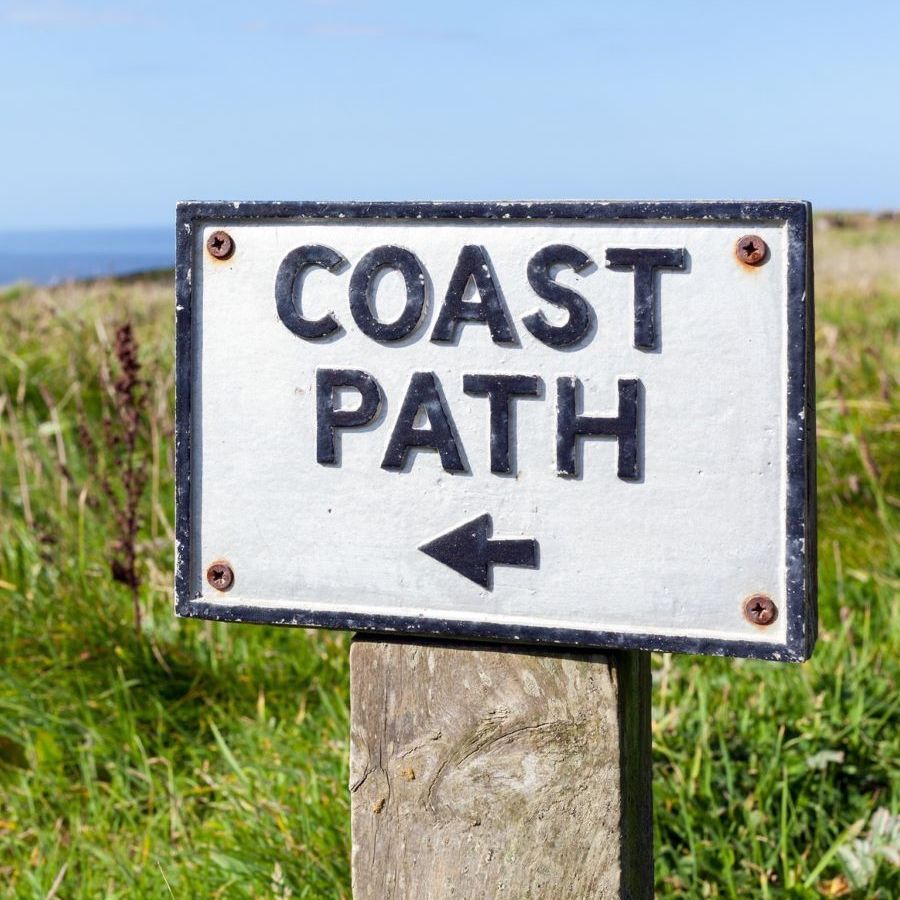 Coast Path sign
